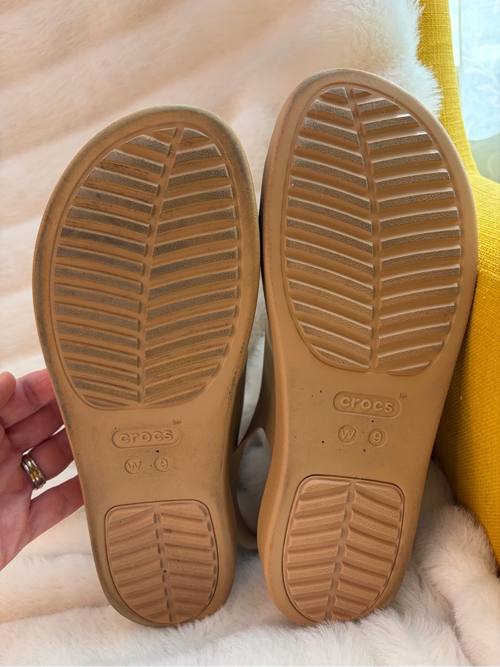 Brooklyn Low Wedge Slingback Croc Sandals in Cashew - Picture 5 of 7